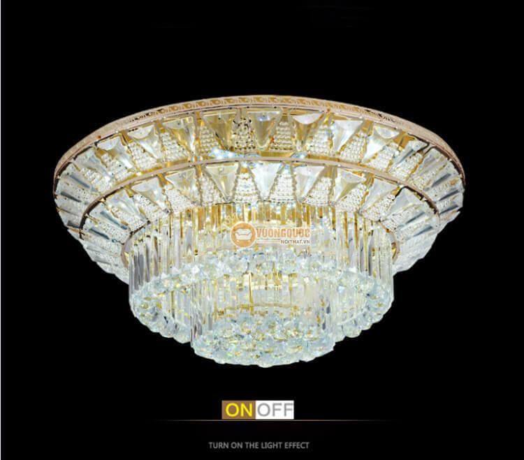 Đèn ốp trần pha lê kiểu dáng độc đáo CM281-9